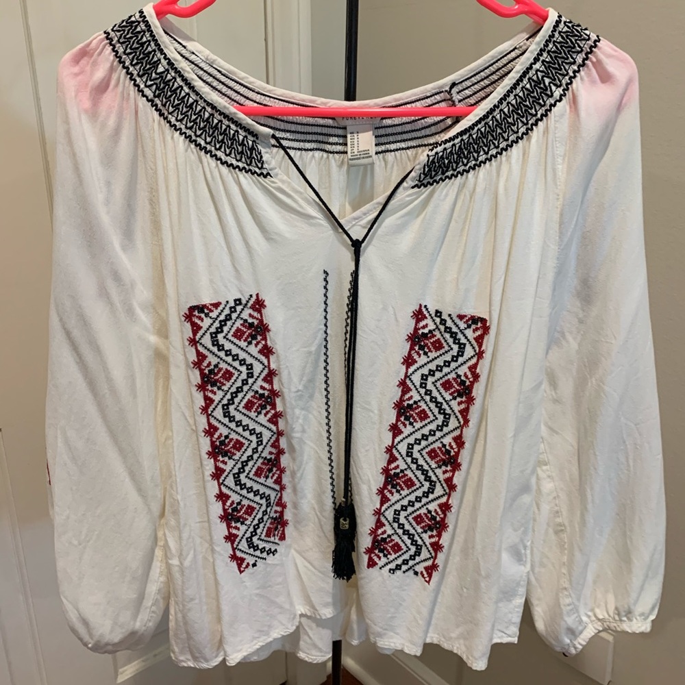 Aztec detailed blouse
